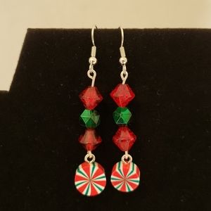 Christmas Peppermint Earrings